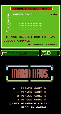 PlayChoice-10: Mario Bros. screen shot title